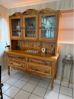 Southwest Wood Cabinet with drawers custom made