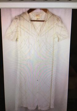 Barnizan vtg nightgown floral trim sz M