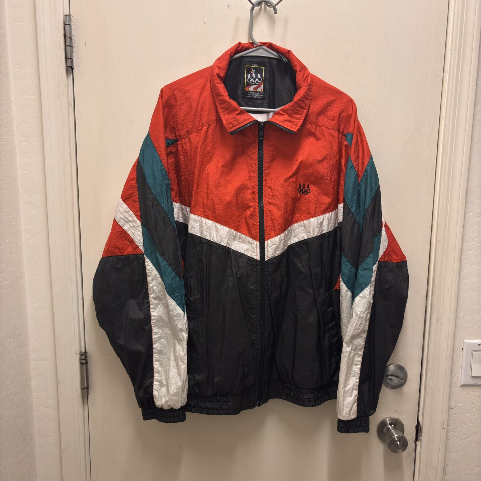 Vintage 1990s JCPenney Olympics Windbreaker XL