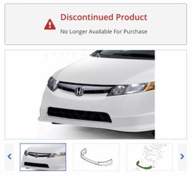 8th Gen Civic Front Bumper Spoiler 