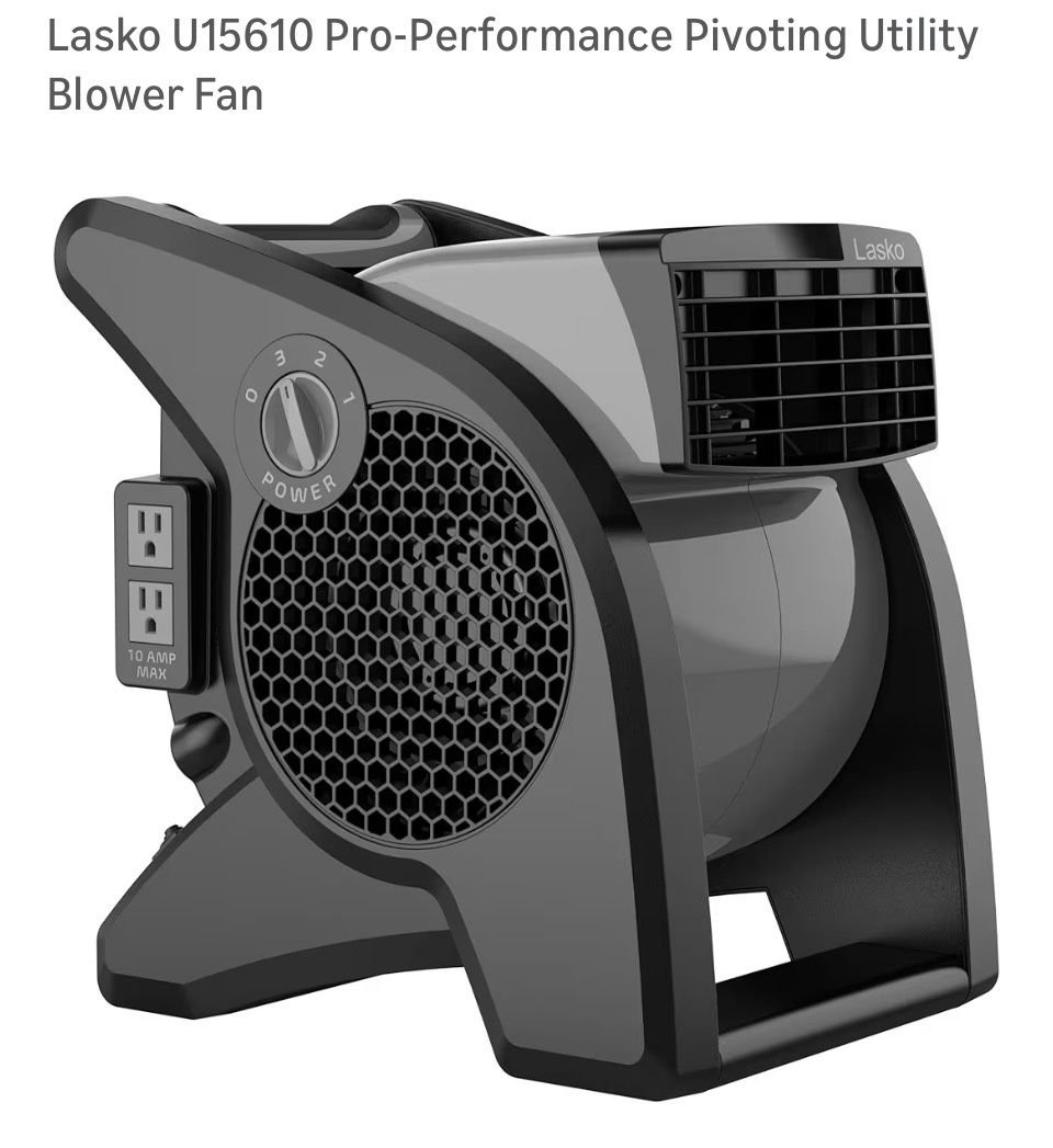 🔥 Lasko Pro Performance Pivoting Utility Fan – Industrial Power in a Compact Size! 🔥 🆕 Open Box Brand New – Never Used!  💰 Price: $99 or best offe