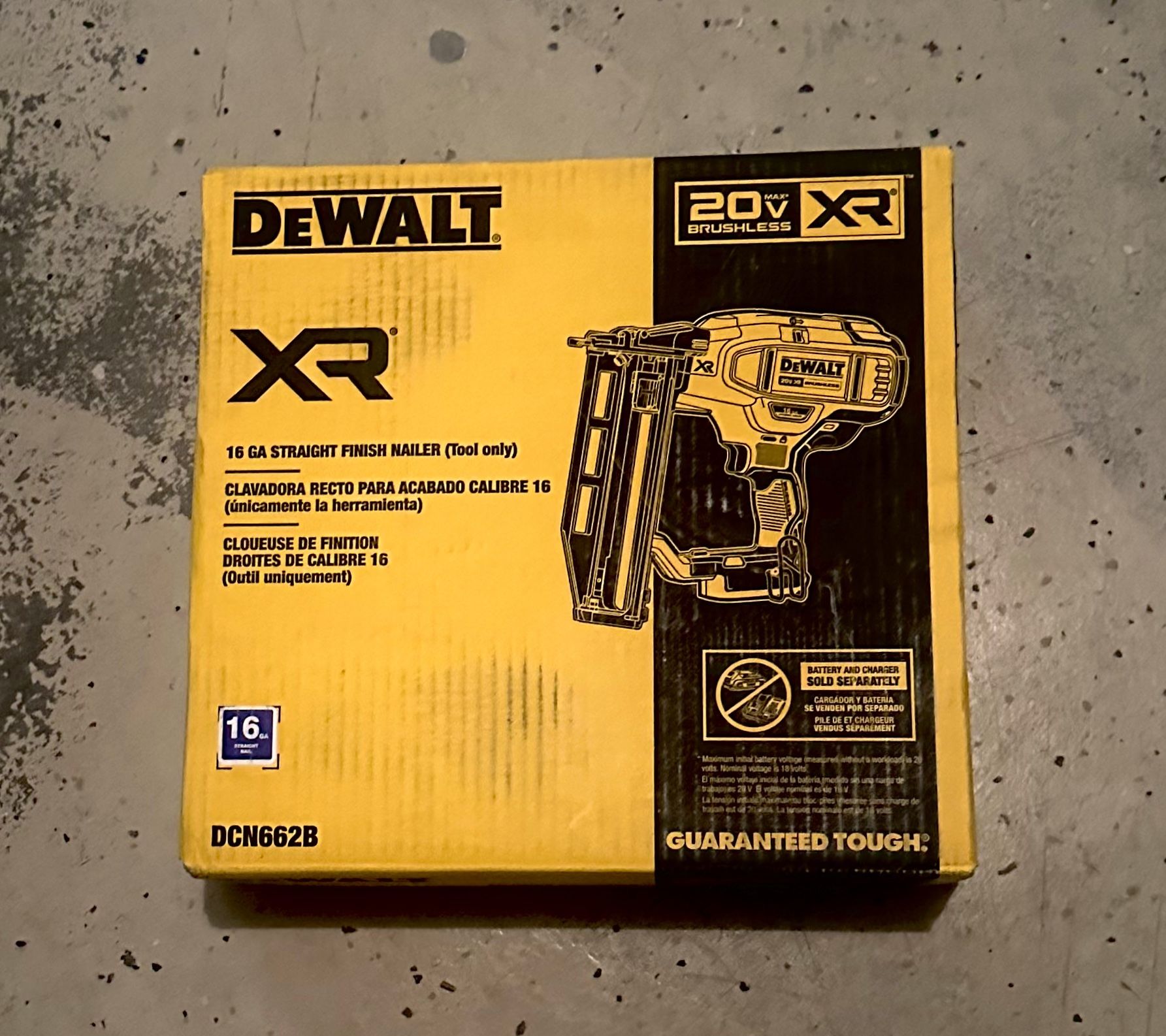 DEWALT XR 16-G Finish Nailer (Tool Only)