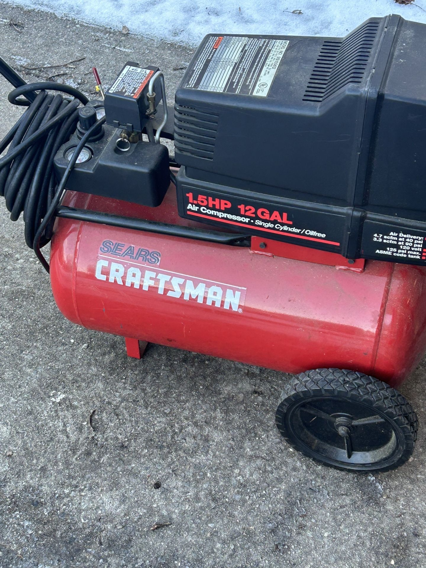 sears craftsman compressor 12 gallon