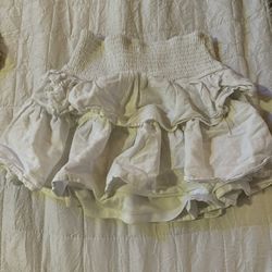 White Ruffle Skirt