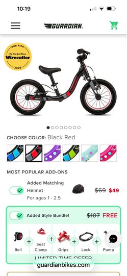 Brand New Guardian Balance Bike