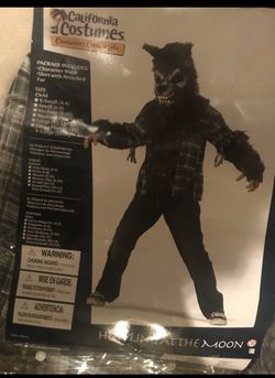 Costume werewolf KIDS XL age 12-14