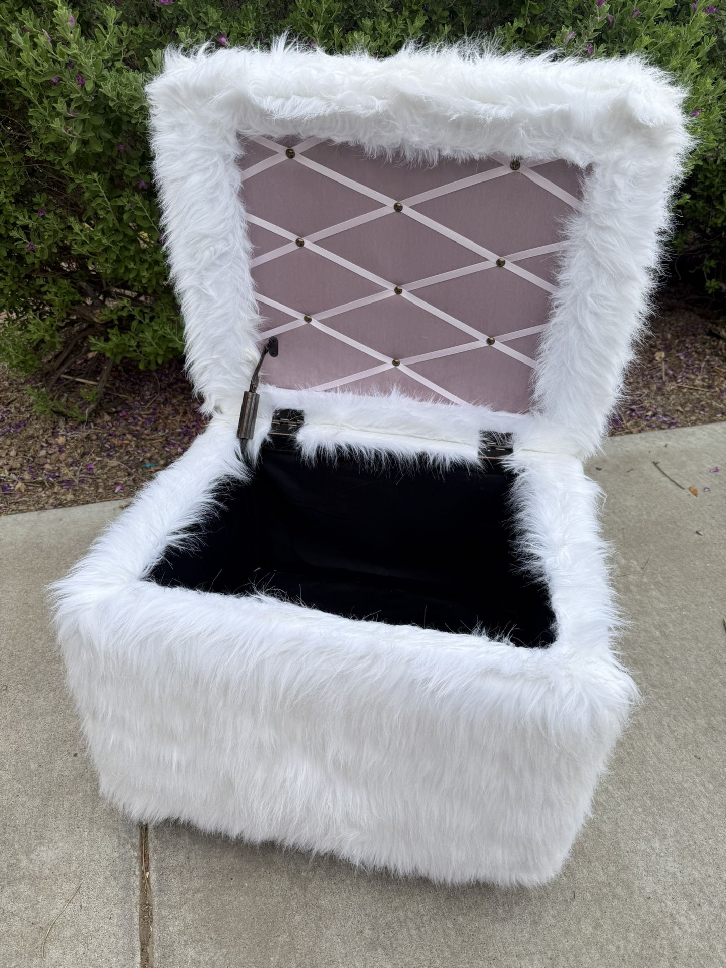 Furry Ottoman 