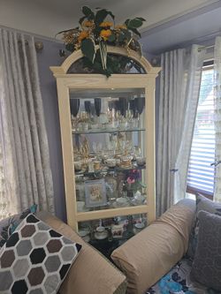 6ft tall cabinet glass