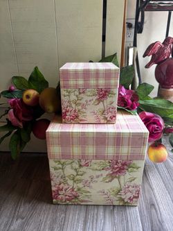 Floral Nesting Gift Boxes Set of 2