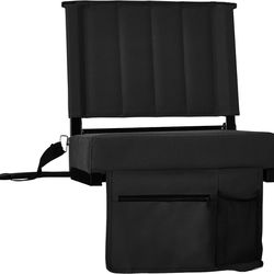 Set of 2 Stadium Seats with Cup Holder