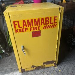 Yellow Fire Cabinet -  Pick Up In Fuquay Near Fleming Loop Park