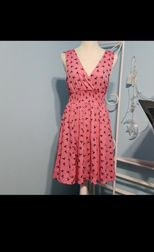 50's Inspired Poodle Print Dress