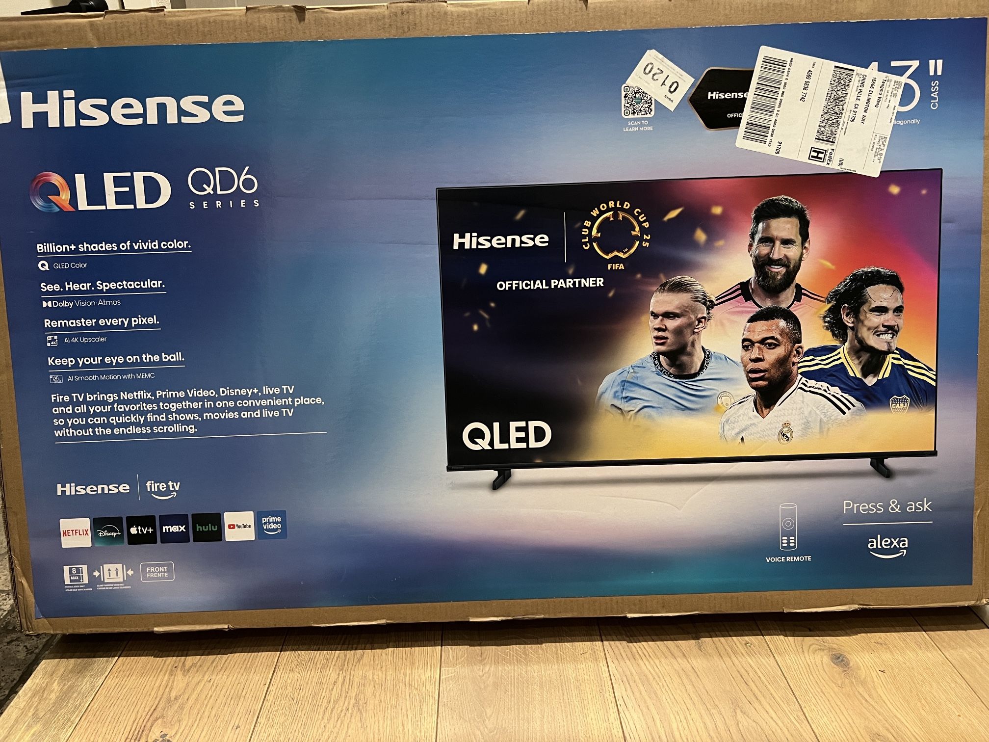 Brand New Sealed Hisense 43” LED TV