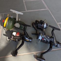 Lot Of Four Spinning Reels Fishing Reel