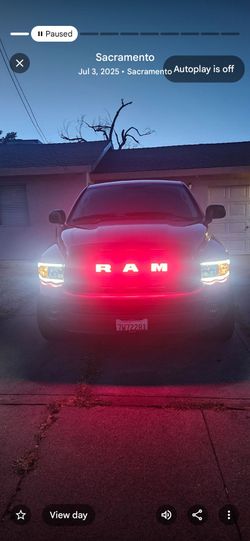 2000 2008 dodge ram grill red ligts