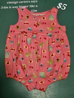 Vintage baby carters romper