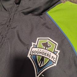 Seattle Sounders Hooded Full Zip Jacket With Zippered Pockets... Yes It's Available