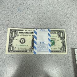 $1 Star Note Bundle Of 100 Bills Sequential