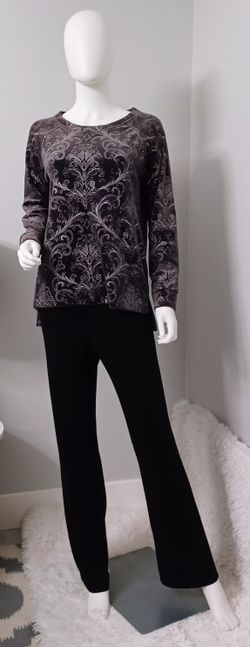 Chico's Zenergy Velour Tunic Top • Women's Size 4/6