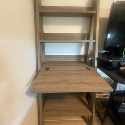 Desk, Shelves