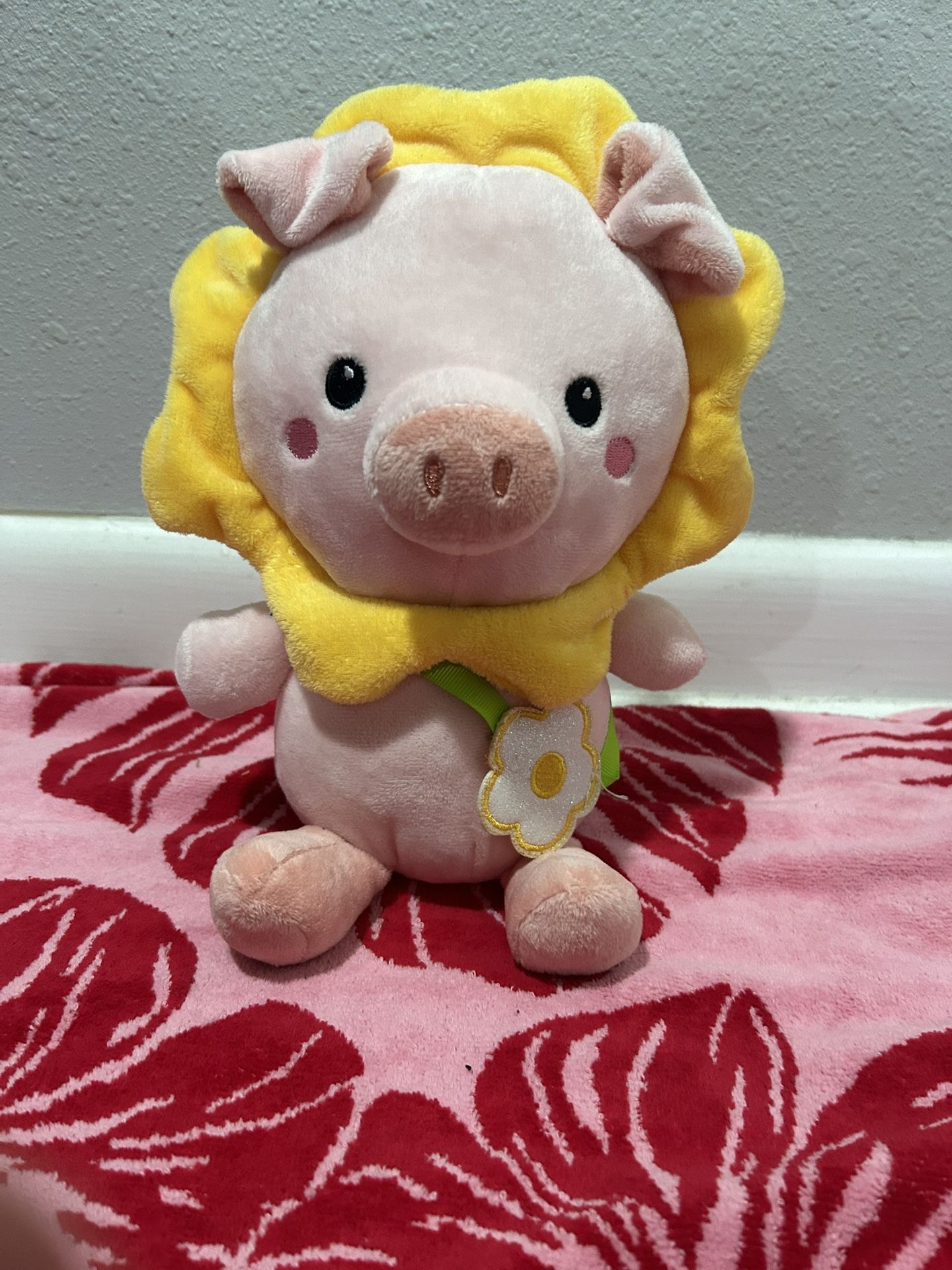 Hooded Crossbody Pig Animal Plush 9in - Five Below