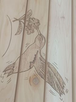 Live edge cedar picnic tables
