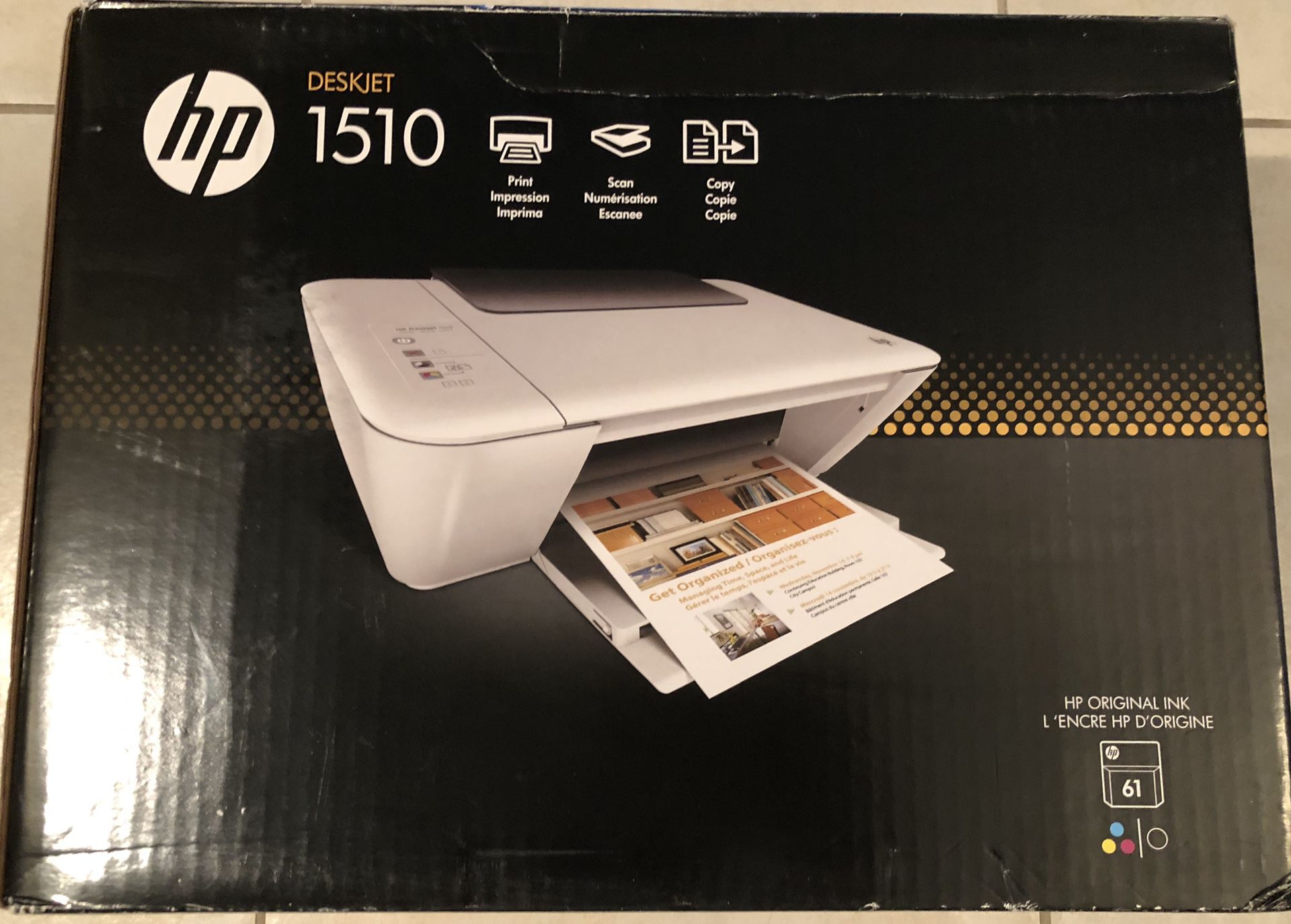 HP DESKJET 1510 ALL IN ONE PRINTER / NEW IN BOX for Sale in West Palm  Beach, FL - OfferUp