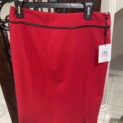 Calvin Klein Red Dress Skirt Never Worn Taga On