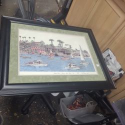 Ted Crane 1988 Litho China Cove Corana Del Mar