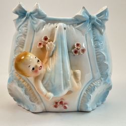 Baby Planter, Vintage Shafford Ceramic, Japan