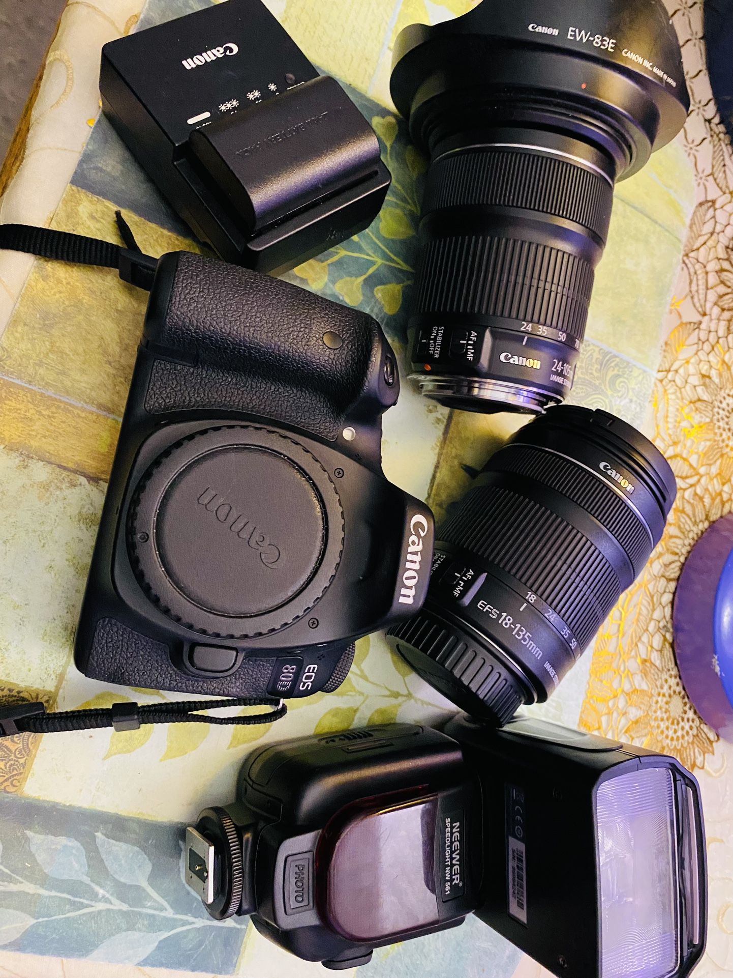 Canon 80D DSLR Wifi With Lens