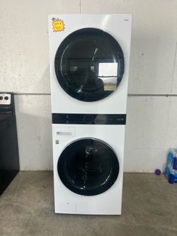 LG WashTower Smart Laundry Center – White Front Load Washer & Dryer Combo