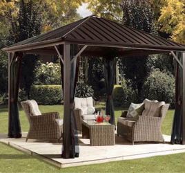 Brand new gazebo 10x10 installation a