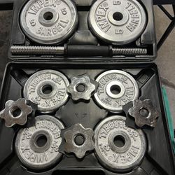 NEW Adjustable Dumbbell Set - PowerHouse CDS 36 Polished Chrome