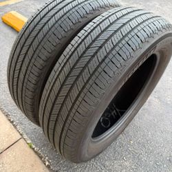 225 60 18   Michelin Primacy A/S  2 Used Tires  75% Life  