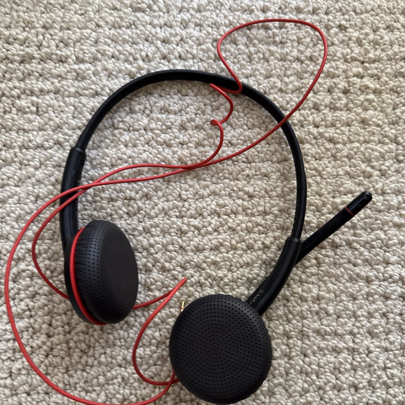 Poly C3225T Headset Blackwire Binaural On Ear Wired with Noise Canceling Mic