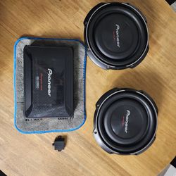 Pioneer Subwoofers And Amplifier