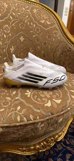 Adidas F50 elite Laceless white and gold
