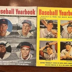 Two Baseball Yearbook Magazines