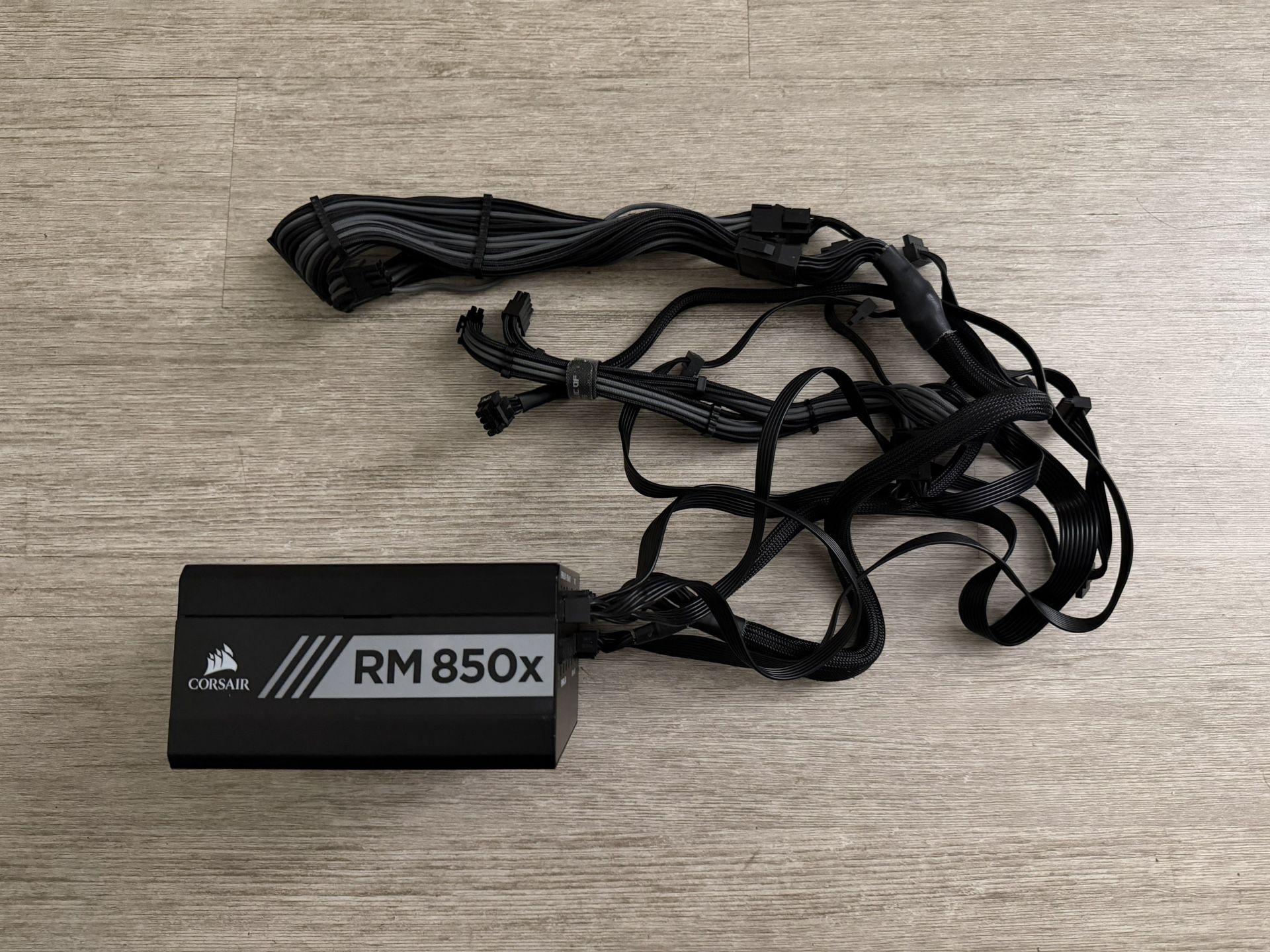 Corsair RM850x 850W Power Supply – Fully Working, Braided Cable Extenders Included