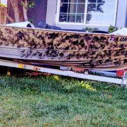 Gregor 12' Welded Aluminum Hunting Boat & Trailer 