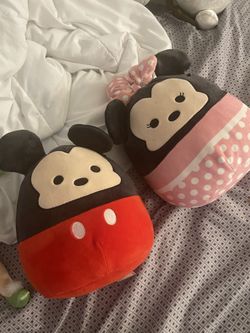 Disney Mickey And Minnie Mouse Squishmallows Excellent Condition