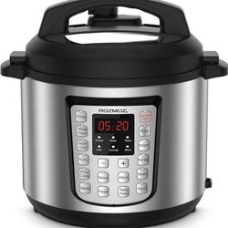 12-in-1 Electric Pressure Cooker Instant Stainless Steel Pot, Slow Cooker, Steamer, Saute, Yogurt Maker, Egg Cook, Sterilizer, Warmer, Rice Cooker wi Thumbnail