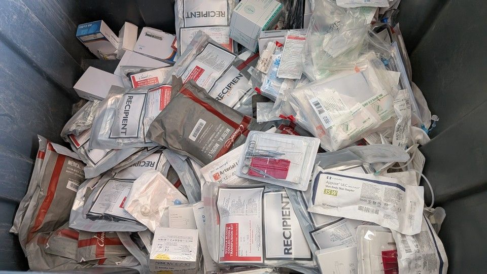 Huge Storage Unit Full Of Medical Supplies