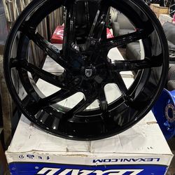 LEXANI wheels size 26x10. 6x139. Gloss black.