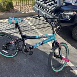 20" Kent Tempest BMX Bicycle, Fits Riders 4'2" - 5', Black/Aqua