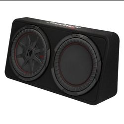 CompRT Series 12" 1000W Peak Power Handling 2 Ohms Dual Thin Profile Enclosed Subwoofer