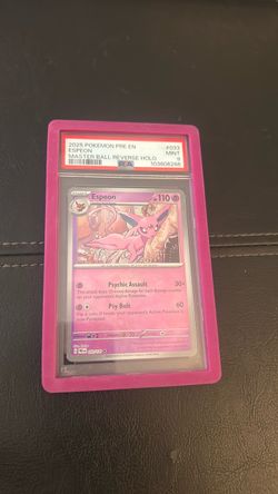 Espeon masterball prismatic PSA 9 Pokemon slab