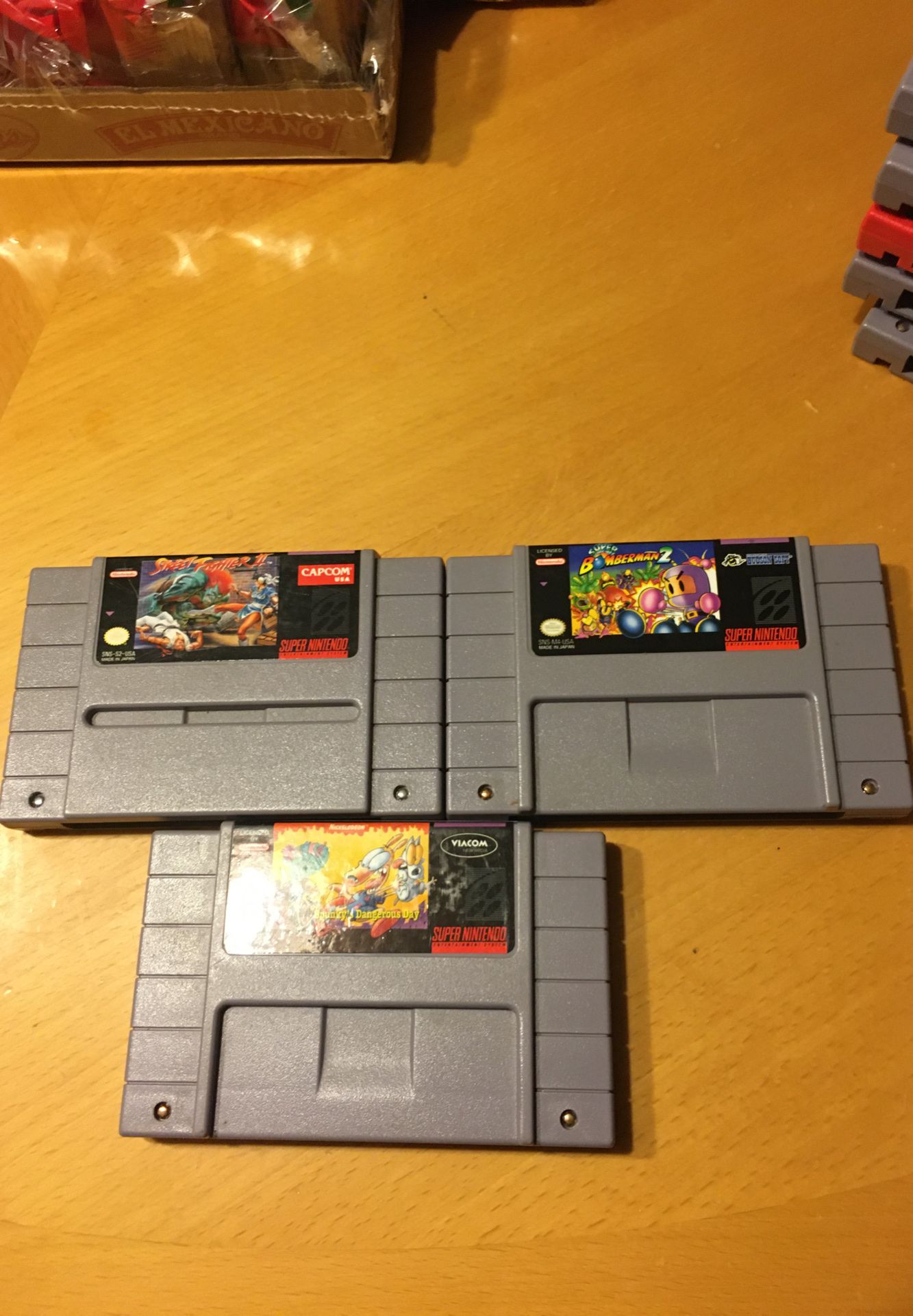 3 Super Nintendo games