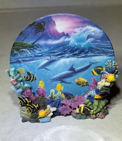 Return To Paradise Plate From The Colors Of The Sea Collection By Anthony Jones
